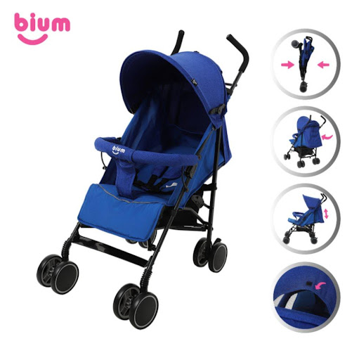 Paseador Coche Para Bebe Bium Jolly Blue Bium Unidad X 1