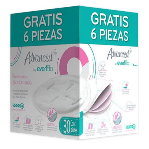 Protectores de Lactancia 30und - Advanced By Evenflo Evenflo Caja x 30 Pads Gel 48 Advanced By Evenflo
Protectores desechables con dos cintas adheribles para evitar movimientos.
Bolsita individual para mayor higiene.