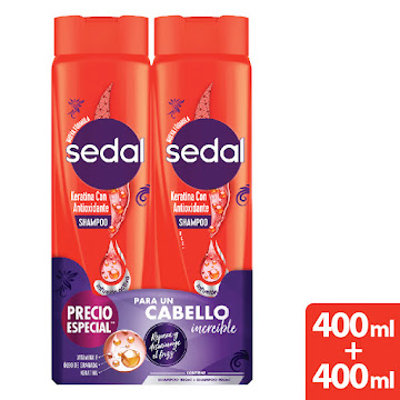 Shampoo Sedal Keratina   con Antioxidante Pack x 2 und 