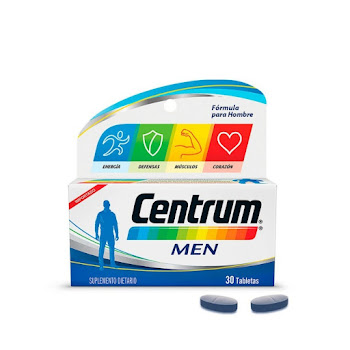 Centrum Men,&nbsp;Multivitamínico hombres entre 18 y 49 años&nbsp;X 30 tabs​  