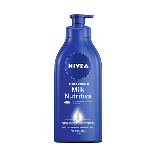 Crema Corporal Nivea Milk Nutritiva 48h x 625 ml