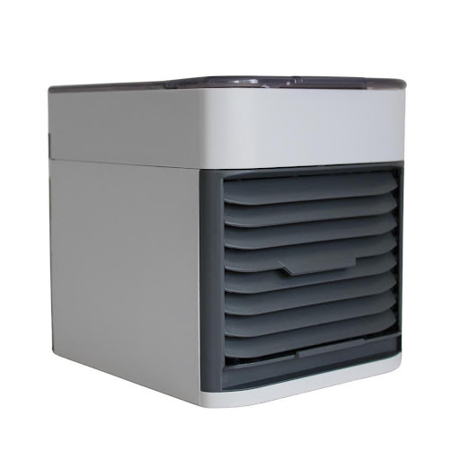 Climatizador Compacto Multidireccional GENERICO Unidad x 1 Refréscate rápidamente con este enfriador de aire evaporativo, la solución perfecta para combatir el calor. Este dispositivo ecológico no solo enfría, sino que también humedece y purifica el aire, ofr