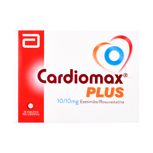 Cardiomax Plus Ezetimiba + Rosuvastatina 10mg/10mg Abbott Caja x 28 Tabletas
