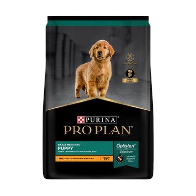 PRO PLAN C PUPPY RAZA MEDIANA 7,5 KG PRO PLAN  x 1 Con Optistar con calostro Innovadora tecnología que incluye anticuerpos naturales de calostro bovino para asegurar la protección, el desarrollo y crecimiento óptimos durante el periodo inicial de la v