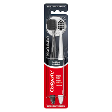 Cepillo Dental Colgate Pro Cuidado Charcoal x 2 und  