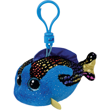 Peluche Beanie Boos Aqua Pez Azul Clip x 1 und  