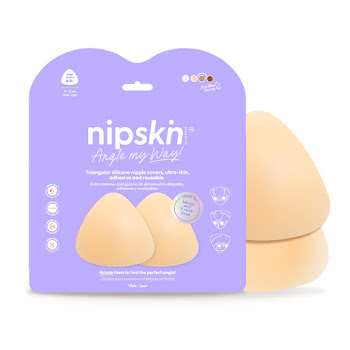 Cubre Pezones Nipskin   Silicona Triangulo Vainilla x 2 und  