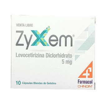 Zyxem Levocetirizina 5mg Farmacol Caja x 10 Cápsulas  