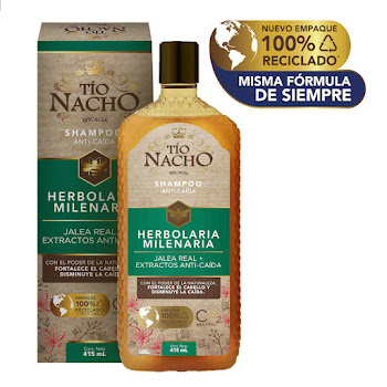 Shampoo Tío Nacho Fortalecimiento Capilar Herbolaria Milenaria x 415 ml  