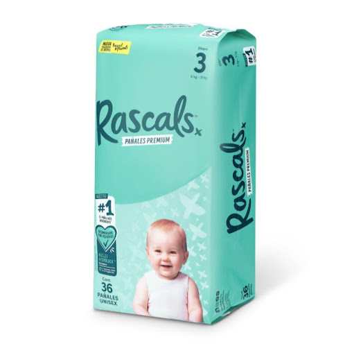 Pañales Rascals Baby Talla-3 Bebé de 6 a 11 Kg por 36 Unids Rascals Baby Paquete x 36 Pañales Rascals, el pañal con el mejor desempeño! Los padres no somos sabios, serenos y no lo tenemos todo resuelto, pero si sabemos que la vida es lo suficientemente complicada para tener que lidiar 