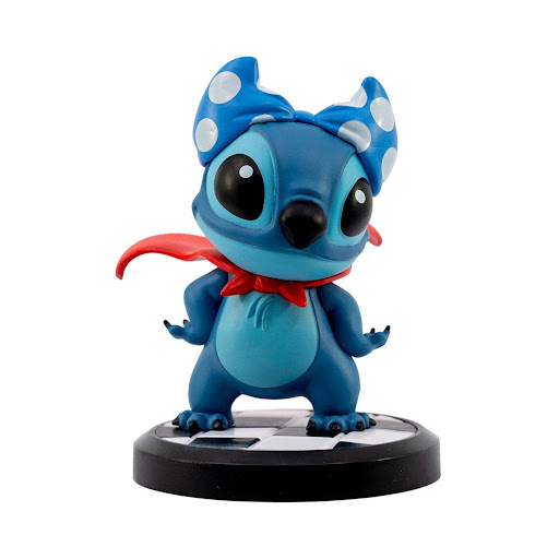 Figura Coleccionable Stitch Super Héroe Disney 10 cms Disney Caja x 1 Mira cómo Stitch se transforma en un superhéroe del tamaño de una pinta, listo para salvar el día. Figura coleccionable Stitch Superhéroe, con acabados detallados de alta calidad y larga duración. Par
