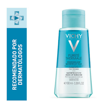 Loción Vichy Purete Hermale Waterproof Eye Make-Up Remover x 100 ml  