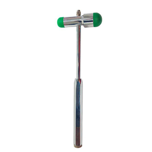 MARTILLO DE REFLEJOS VERDE GMD IMPORMEDICAL  x 1 Martillo de reflejos GMD, color verde, tipo Buck, diseñado para evaluar reflejos tendinosos profundos y sensibilidad cutánea durante exámenes neurológicos. Cuenta con tres funciones integradas: cabeza
