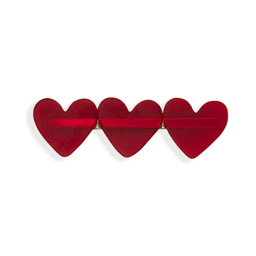 Hebillas You Are The   Princess Corazones Rojo x 2 und  