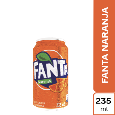 Gaseosa Fanta Naranja Lata x 235 ml