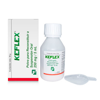 Keflex Cefalexina 250mg/5ml Farma de Colombia Frasco x 35 gr  