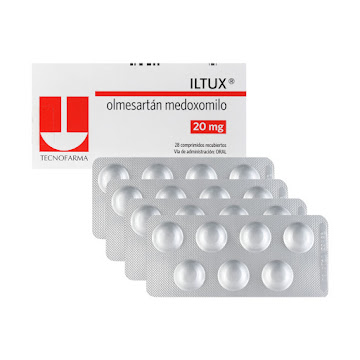 Iltux Olmsesartán Medoxomilo 20 mg Tecnofarma Caja x 28 Comprimidos  