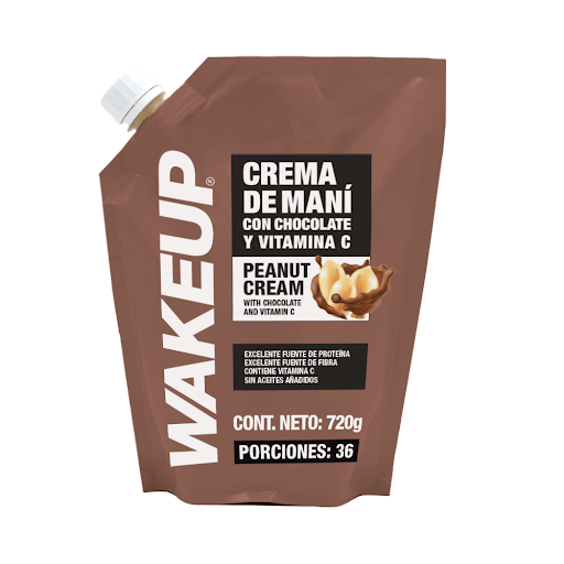Crema de Maní Wakeup   Chocolate x 720 gr
