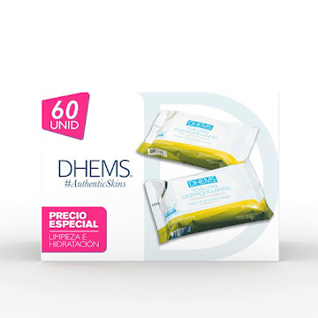 Toallitas   Desmaquillantes Dhems 2 Paquetes x 30 und  