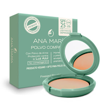 Polvo Compacto Ana María Spf 25 Avellana x 15 gr  