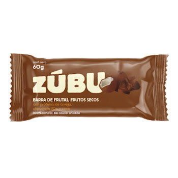 Barra De Proteína Zubu Chocolate 70% Y Coco x 60 gr  