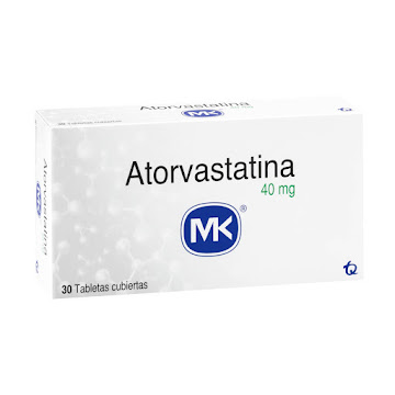 Atorvastatina MK 40 mg Caja x 30 Tabletas  