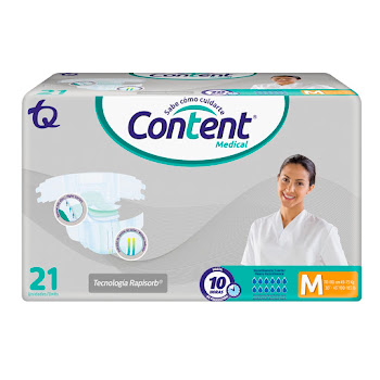 Pañal Content Medical talla M Paquete x 21 und  