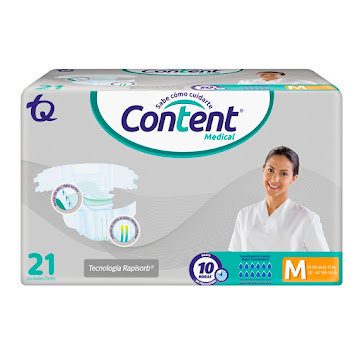 Pañal Content Medical talla M Paquete x 21 und  