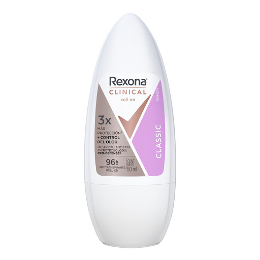 Desodorante Mujer Rexona Roll On Clínical Expert Frasco x 50 ml