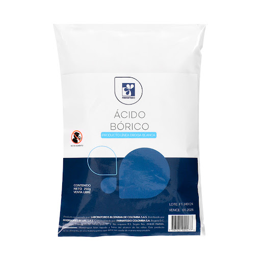 Ácido Bórico Farmatodo Bolsa x 250 gr