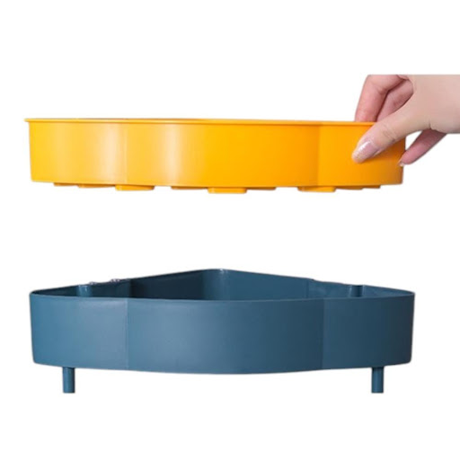 Organizador Jabonero De Baño Adhesivo Para Accesorios GENERICO Unidad x 1 Optimiza el espacio de tu baño con este organizador adhesivo esquinero, diseñado para almacenar y mantener en orden tus productos de aseo personal. Su diseño moderno y funcional cuenta con un drenaje 