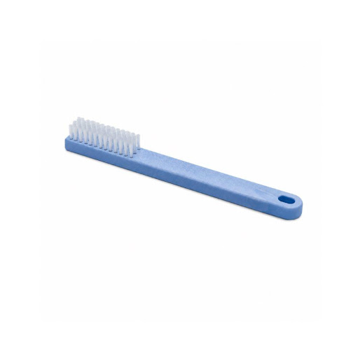 Cepillo Plano Limpieza Instrumental Cerdas Rígidas Dinmed Dinmed Plastica x 1 Cepillo plano DinMed con cerdas rígidas de nylon para limpieza profunda de instrumental quirúrgico y dispositivos médicos. Elimina residuos en lúmenes y zonas difíciles sin dañar superficies. Ideal pa
