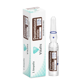 Dexametasona Fosfato 8 mg/2ml Vitalis Caja x 1 Ampolla  