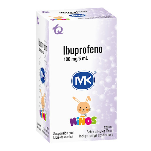 Ibuprofeno Niños   100mg/5ml Mk Frasco x 120ml