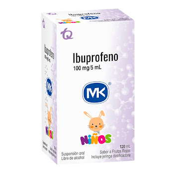 Ibuprofeno Niños   100mg/5ml Mk Frasco x 120ml  