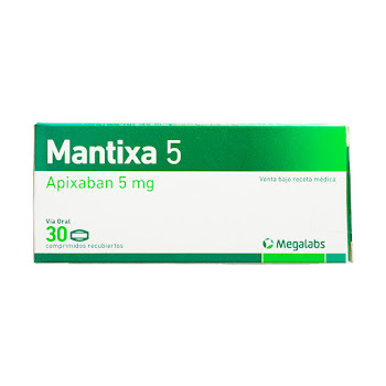 Mantixa Apixaban 5mg Megalabs Caja x 30 Comprimidos  