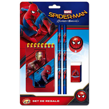 Solo Online Set Escolar De Regalo   Block Spiderman 