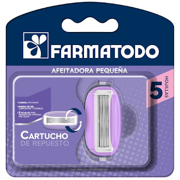 Cartucho Afeitadora Farmatodo Dama Viajera Blíster x 2 und  