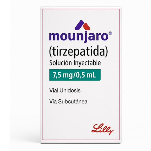Mounjaro Tirzepatida 7.5 mg/0.5 mL Eli Lilly Caja x 1 dosis