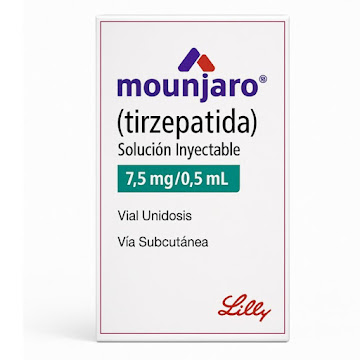 Mounjaro Tirzepatida 7.5 mg/0.5 mL Eli Lilly Caja x 1 dosis  