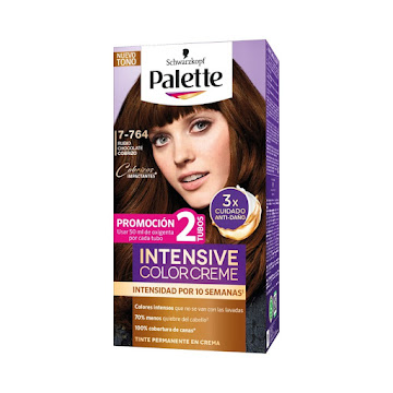 Tinte Palette Intensive Color Creme 7-764 Rubio Chocolate Cobrizo Caja x 1 und  
