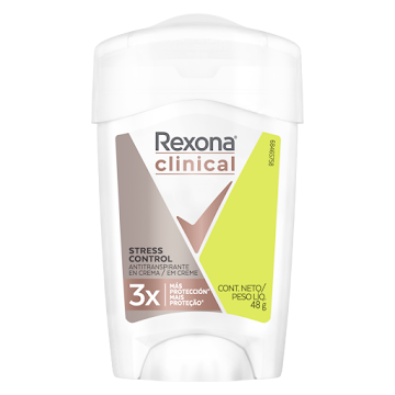 DESODORANTE REXONA   CLINICAL STRESS CONTROL CREMA X 48 GR 