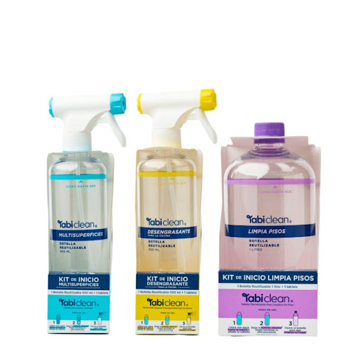 Combo Casa Limpia TABI CLEAN rinde 2 litros TABI CLEAN COLOMBIA Contiene 1 kit de inicio de Limpia Pisos, 1 kit de inicio de Desengrasante y 1 kit de Multisuperficies. Un total de 3 tabletas equ x 1 Contiene 1 kit de inicio de Limpia Pisos, 1 kit de inicio de Desengrasante y 1 kit de Multisuperficies. Un total de 3 tabletas equivalente a 2 litros