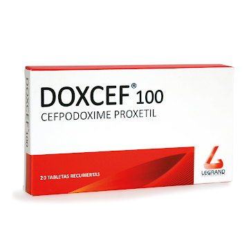 Doxcef Cefpodoxime Proxetil 100 mg Legrand Caja x 20 Tabletas  