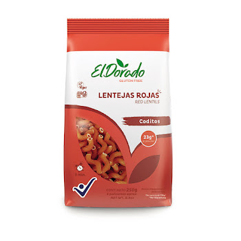 Pasta de Lentejas Rojas   El Dorado Coditos x 250 gr  