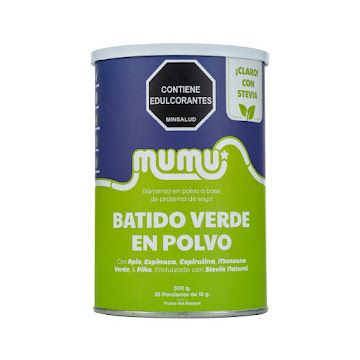 Batido Verde Mumu en Polvo Lata x 500 gr  