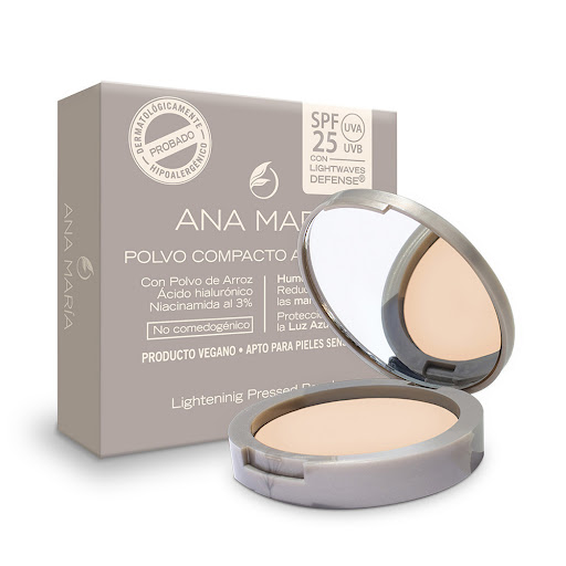 Polvo Compacto Aclarante Ana María Spf 25 Perla x 15 gr