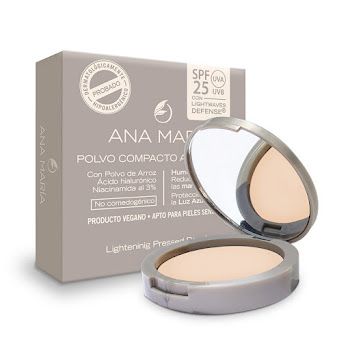 Polvo Compacto Aclarante Ana María Spf 25 Perla x 15 gr  