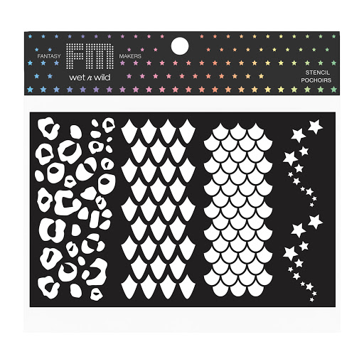 Face & Body Stencil Animal Print x 1 und