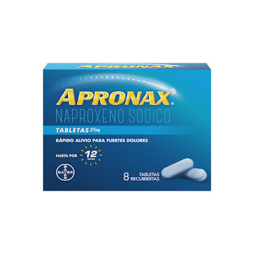 Apronax Naproxeno Sódico 275 mg Caja x 8 Tabletas  